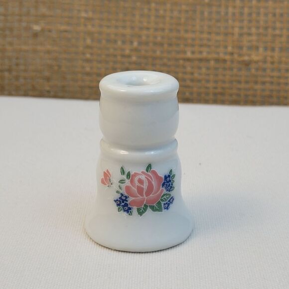 Floral Ceramic Candle Holder - Picture 1 of 4
